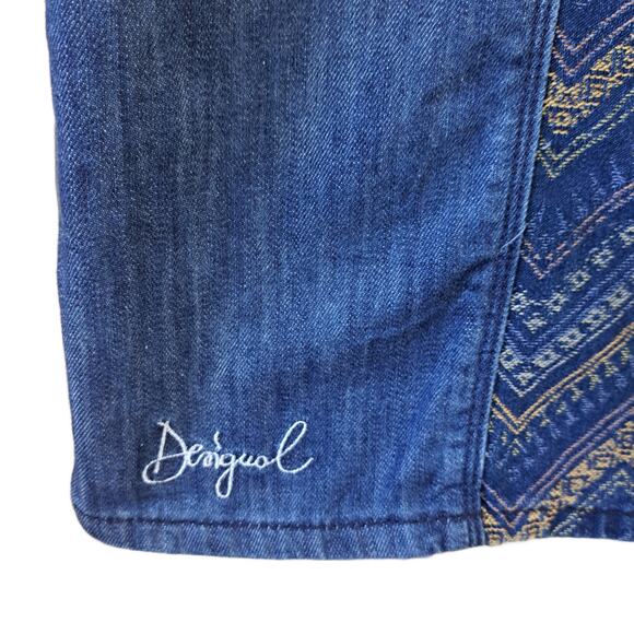 Desigual Upcycled Elda Denim Patchwork Dress Size One-of-a-Kind! - Picture 9 of 11